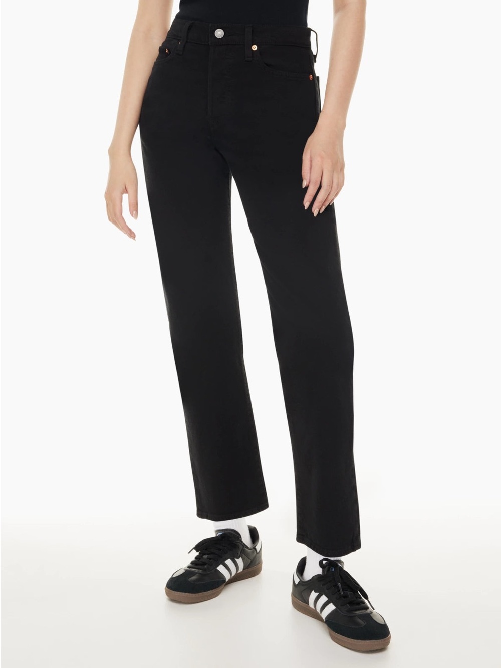 Levi's Wedgie Straight Leg Women's Jeans in Black 32 - Picture 3 of 14